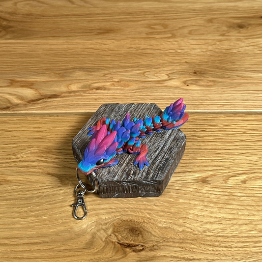 3D Beweglicher Stein - Drache Schlüsselanhänger – Kraft und Eleganz - Alinova