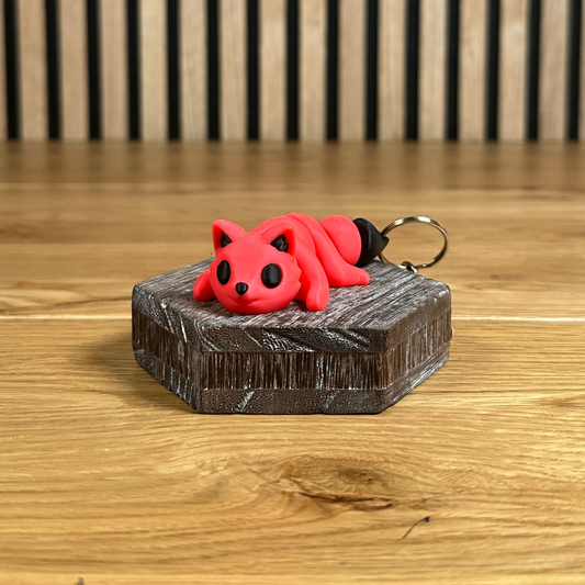 3D Beweglicher Fuchs Schlüsselanhänger – Charmantes Design für jeden Tag - Alinova