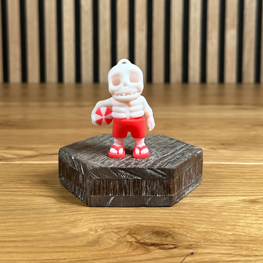 3D Beweglicher Sommer-Skelett Schlüsselanhänger – Fidget - Spaß in Rot, Blau oder Orange - Alinova