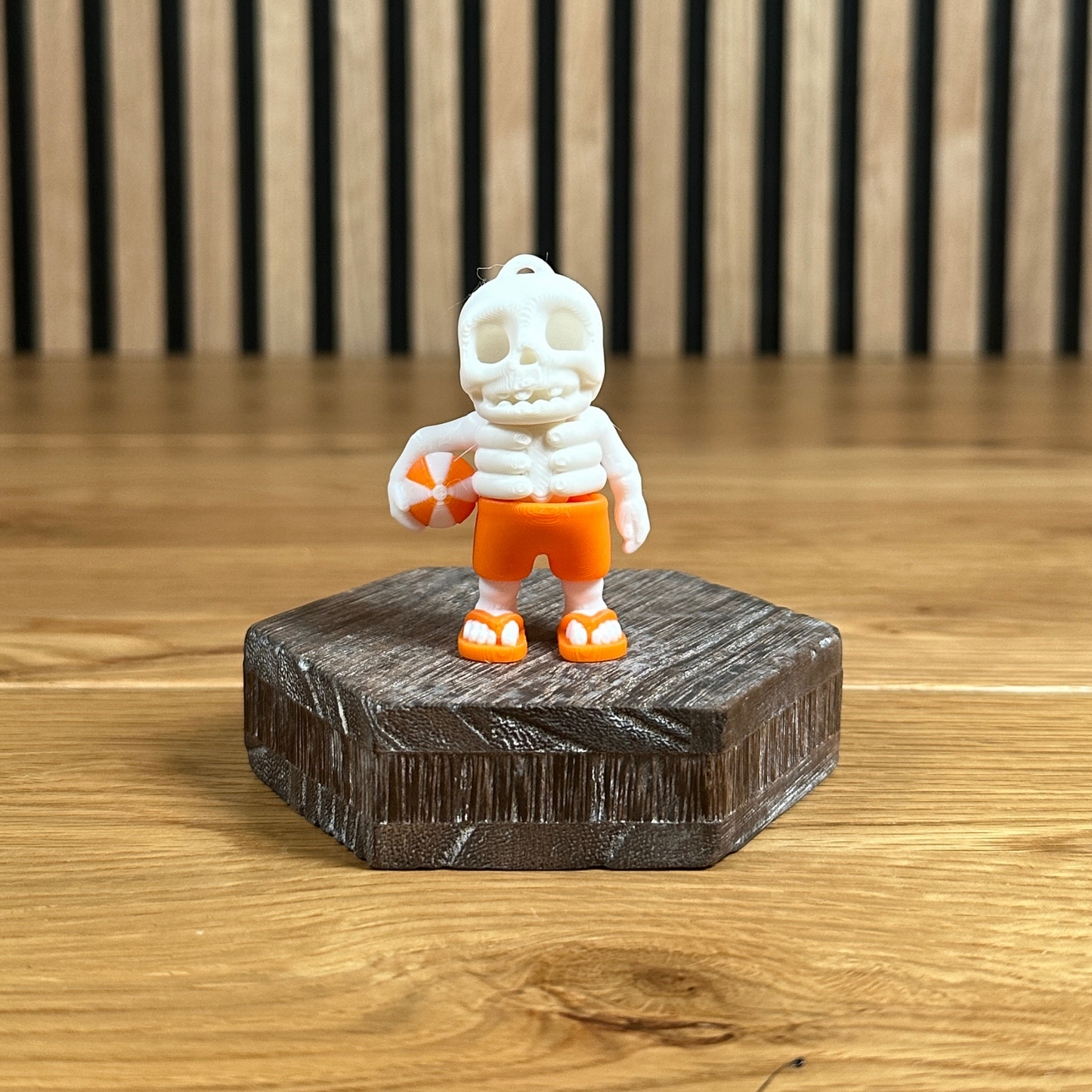 3D Beweglicher Sommer-Skelett Schlüsselanhänger – Fidget - Spaß in Rot, Blau oder Orange - Alinova