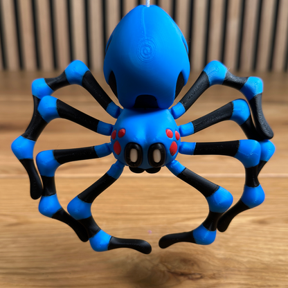 3D Bloblab  – Bewegliche 3D-Dekospinne mit Seidenschnur und Magnetnetz - Alinova