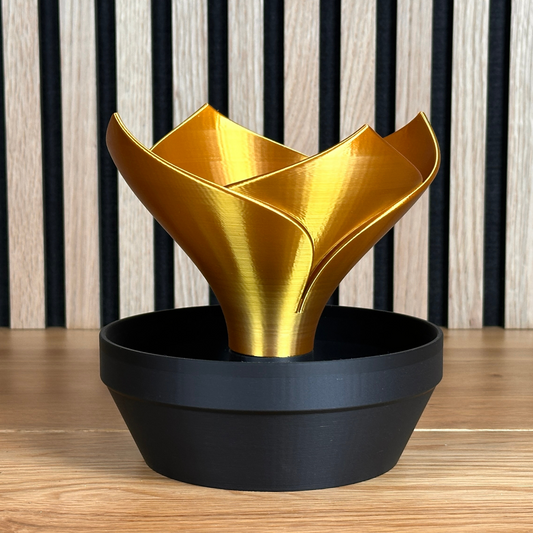 3D CACTI BOWL – Elegante Schale mit integriertem Container (Silber, Kupfer, Gold, Light Gold) - Alinova