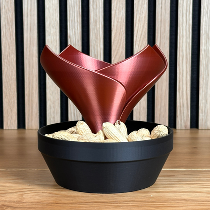 3D CACTI BOWL – Elegante Schale mit integriertem Container (Silber, Kupfer, Gold, Light Gold) - Alinova