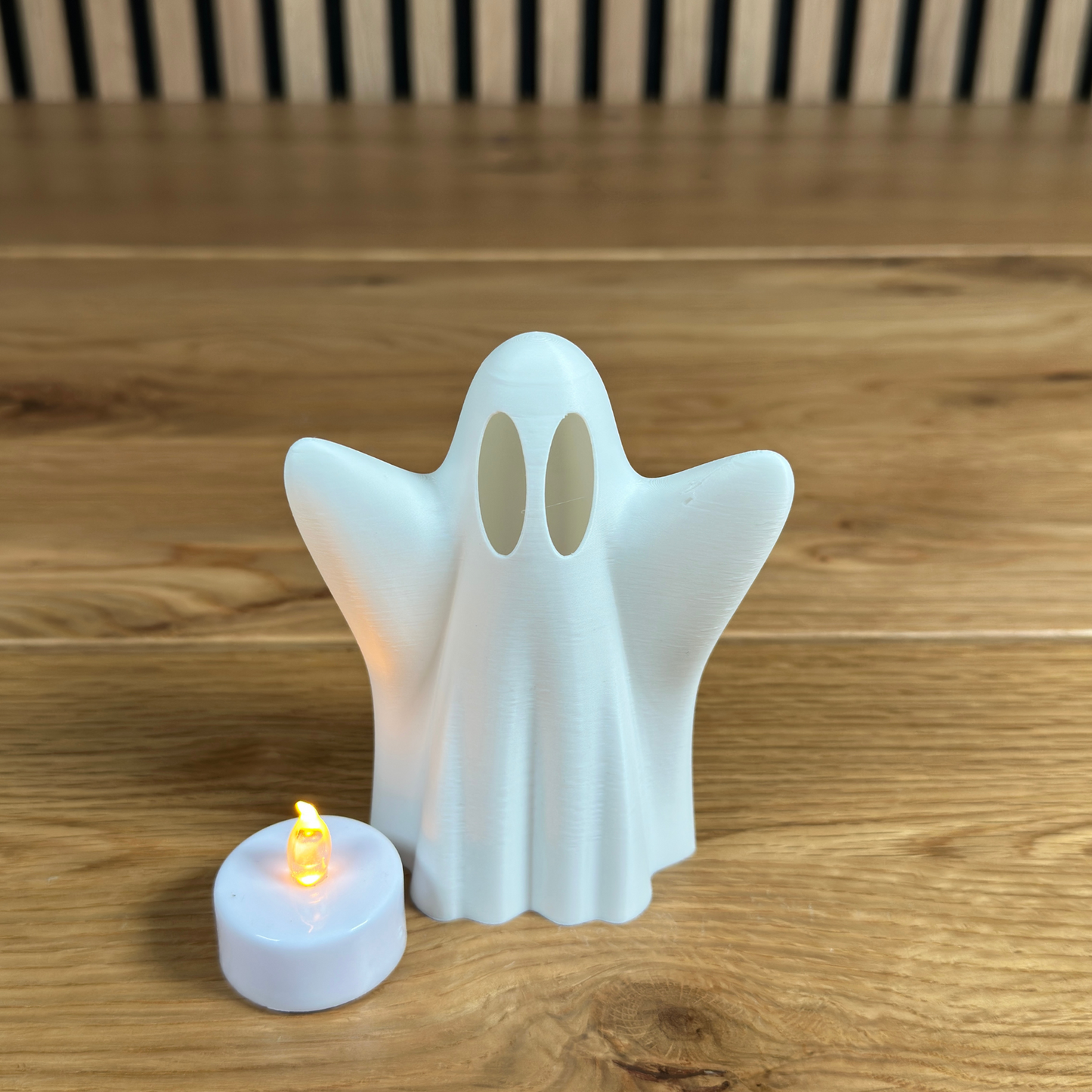 3D Druck Halloween Geist Spooky Ghost Dekoration – Für LED-Teelichter geeignet - Alinova
