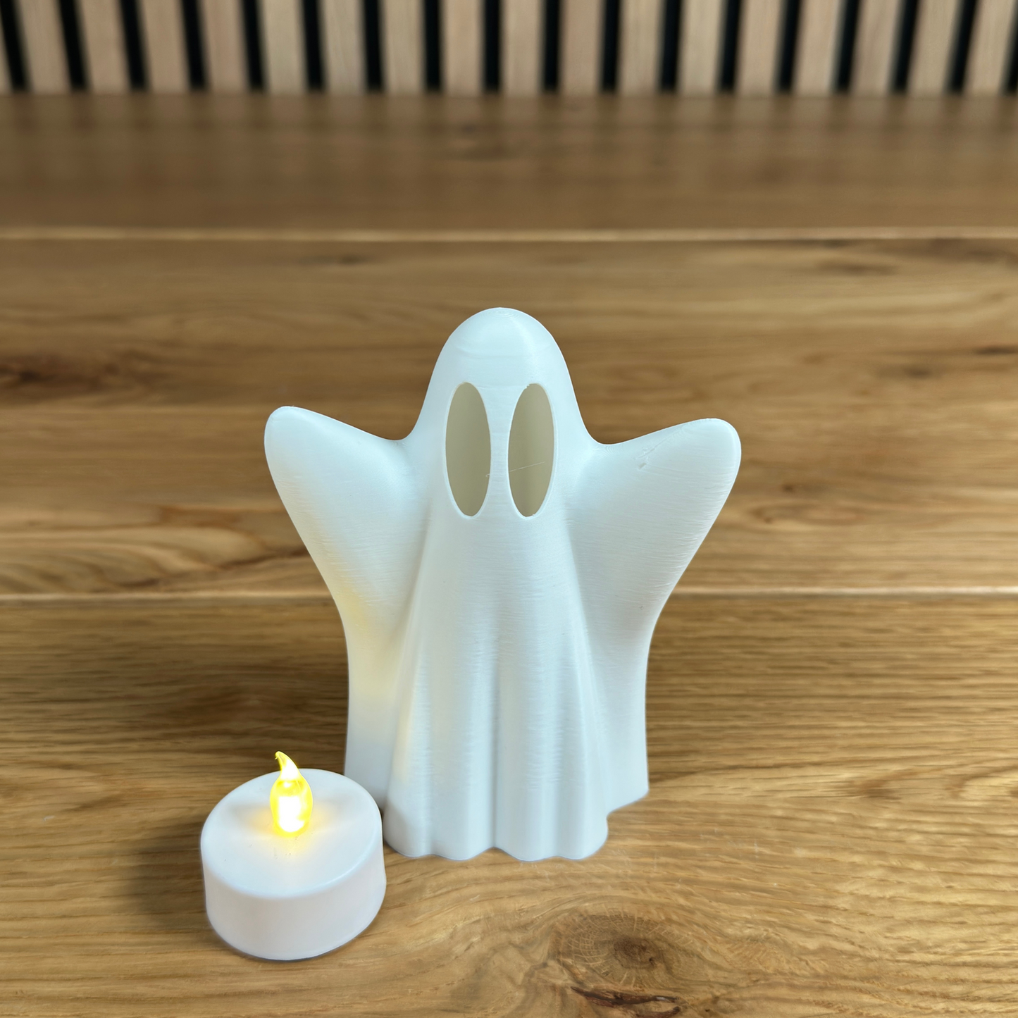 3D Druck Halloween Geist Spooky Ghost Dekoration – Für LED-Teelichter geeignet - Alinova