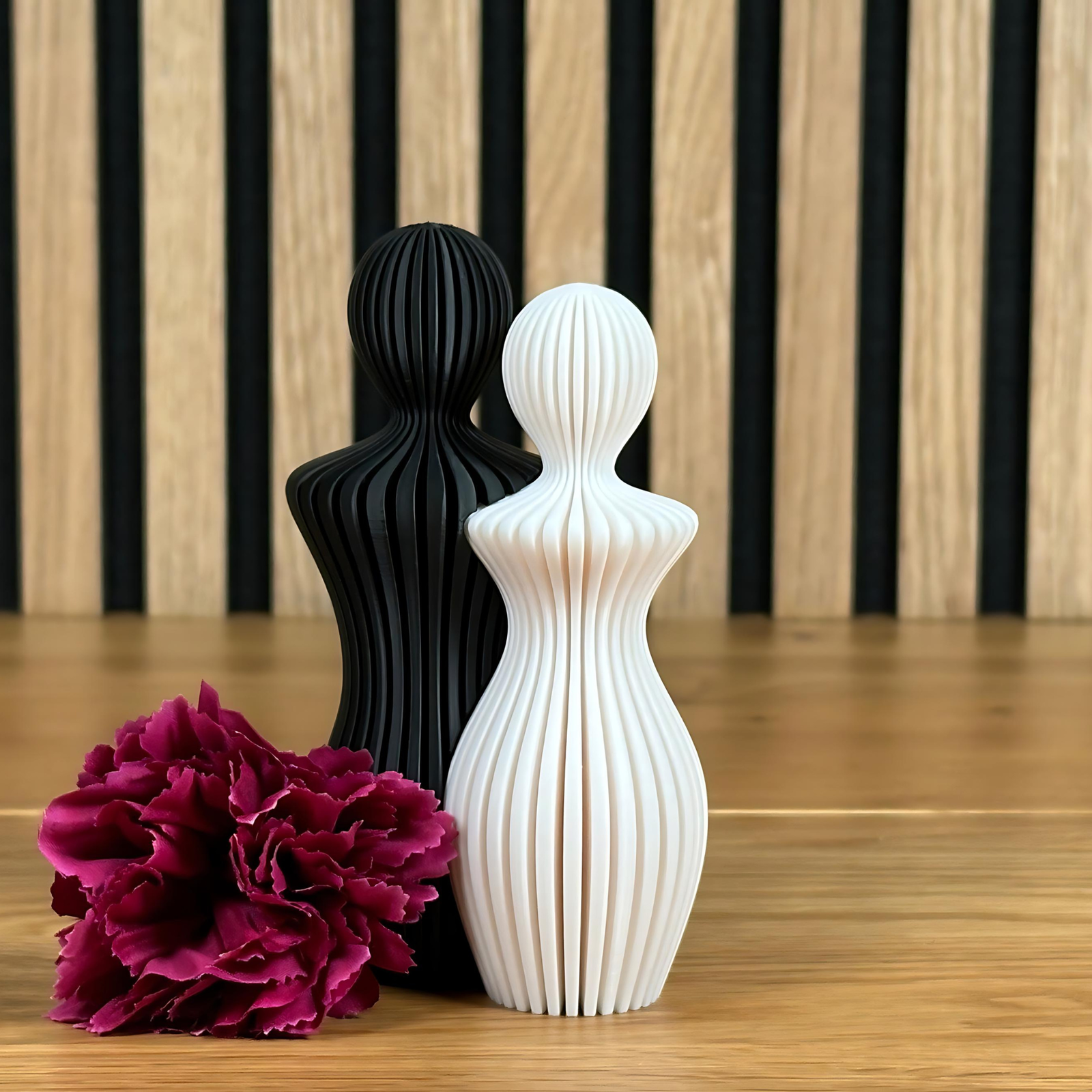 3D Elegante und Minimalistische Paar-Statue Mann- und Frauenfigur – perfekt als Geschenk für Hochzeit, Geburtstag oder Jahrestag - Alinova