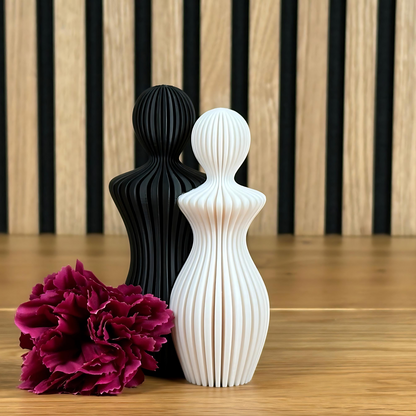 3D Elegante und Minimalistische Paar-Statue Mann- und Frauenfigur – perfekt als Geschenk für Hochzeit, Geburtstag oder Jahrestag - Alinova