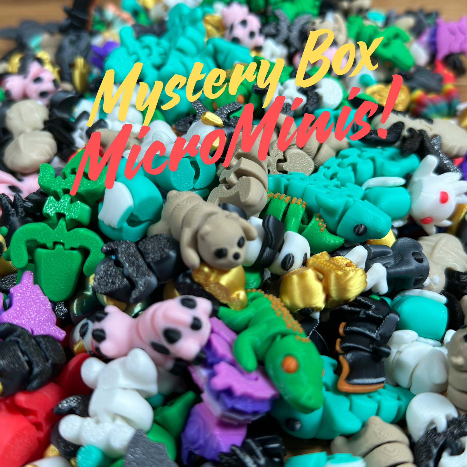 3D MicroMinis Mystery Box – Bewegliche Mini-Tierchen und Figuren (5er, 10er, 20er, 50er, 100er) - Alinova