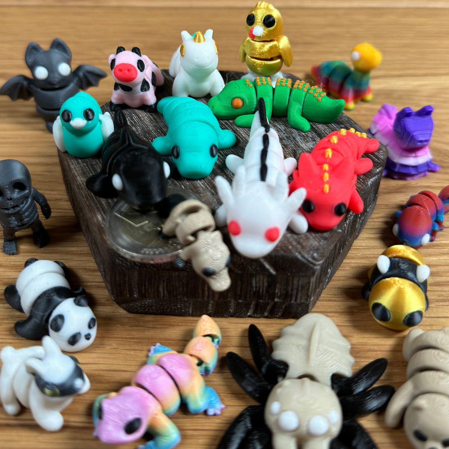 3D MicroMinis Mystery Box – Bewegliche Mini-Tierchen und Figuren (5er, 10er, 20er, 50er, 100er) - Alinova