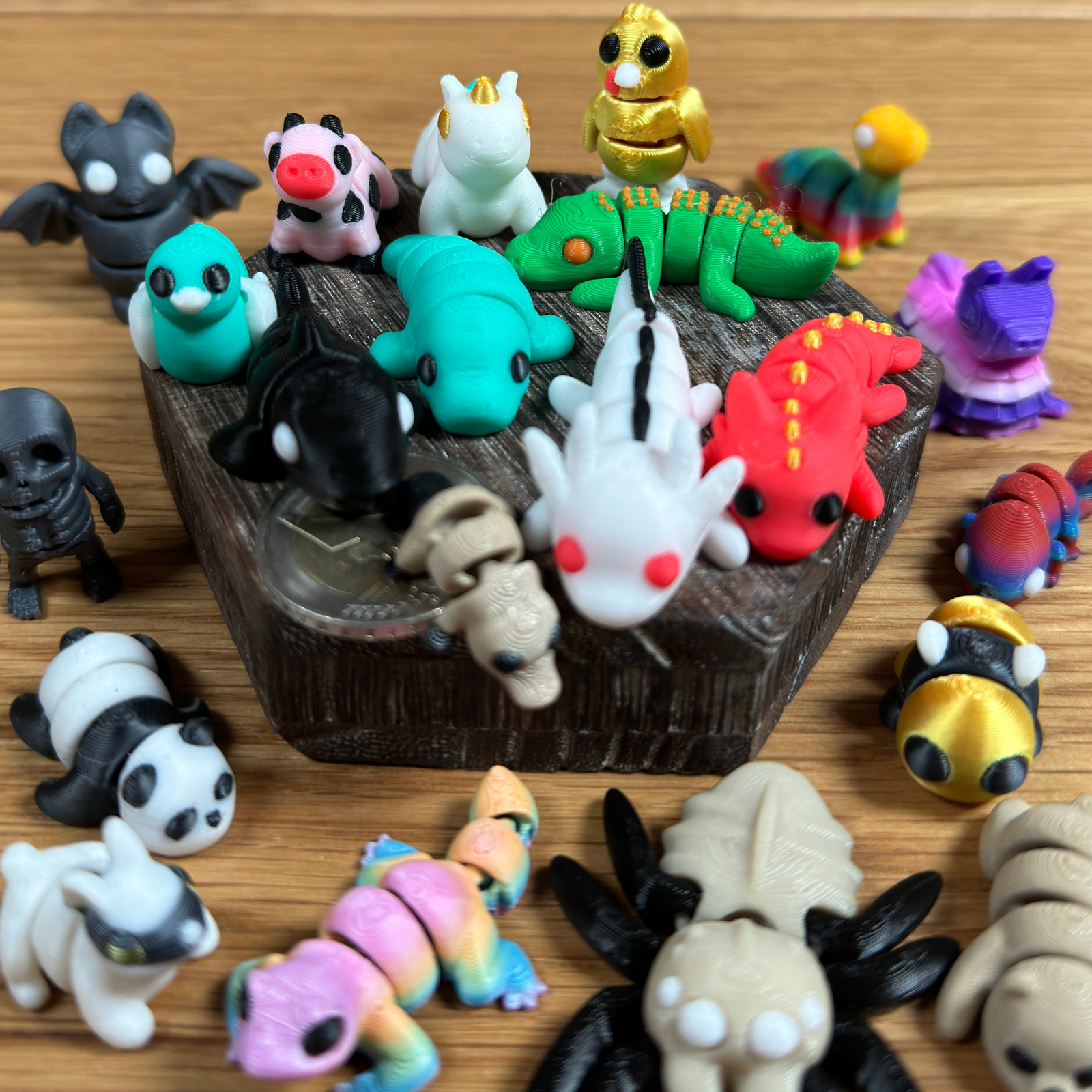 3D MicroMinis Mystery Box – Bewegliche Mini-Tierchen und Figuren (5er, 10er, 20er, 50er, 100er) - Alinova