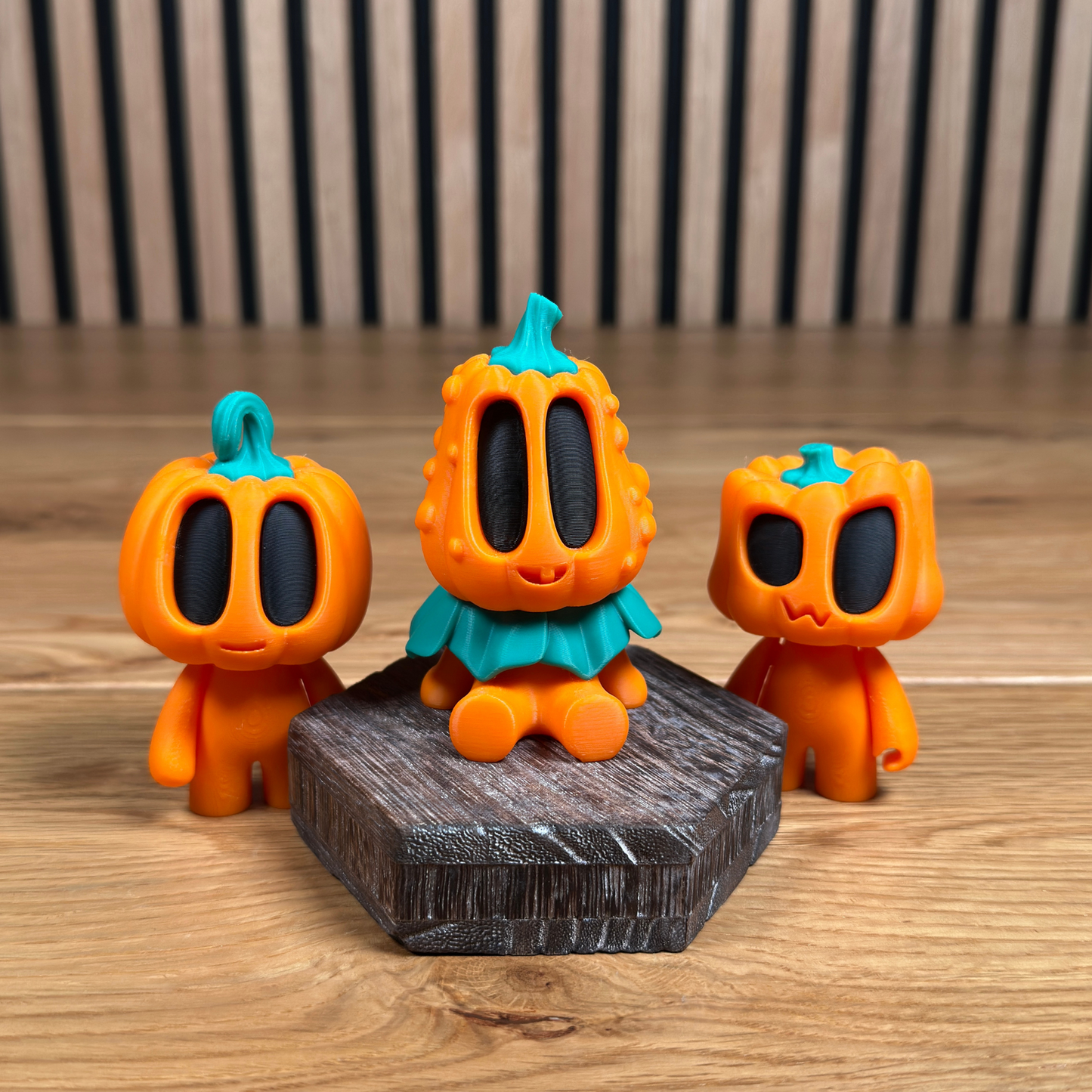 3D Modulares Kürbis-Figuren-Set von Blob Lab – Bewegliches Halloween-Art-Toy mit Zubehör – Kreatives 3D-Druck-Spielzeug für Sammler und Fans - Alinova