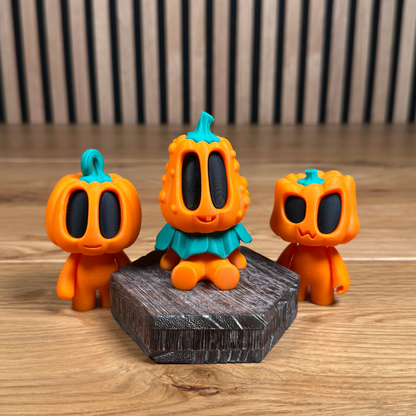 3D Modulares Kürbis-Figuren-Set von Blob Lab – Bewegliches Halloween-Art-Toy mit Zubehör – Kreatives 3D-Druck-Spielzeug für Sammler und Fans - Alinova