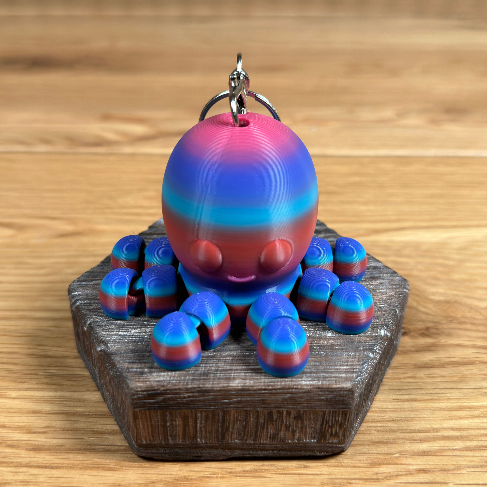 3D Oktopus Schlüsselanhänger – Bewegliches Design mit farbenfrohen Tentakeln - Alinova