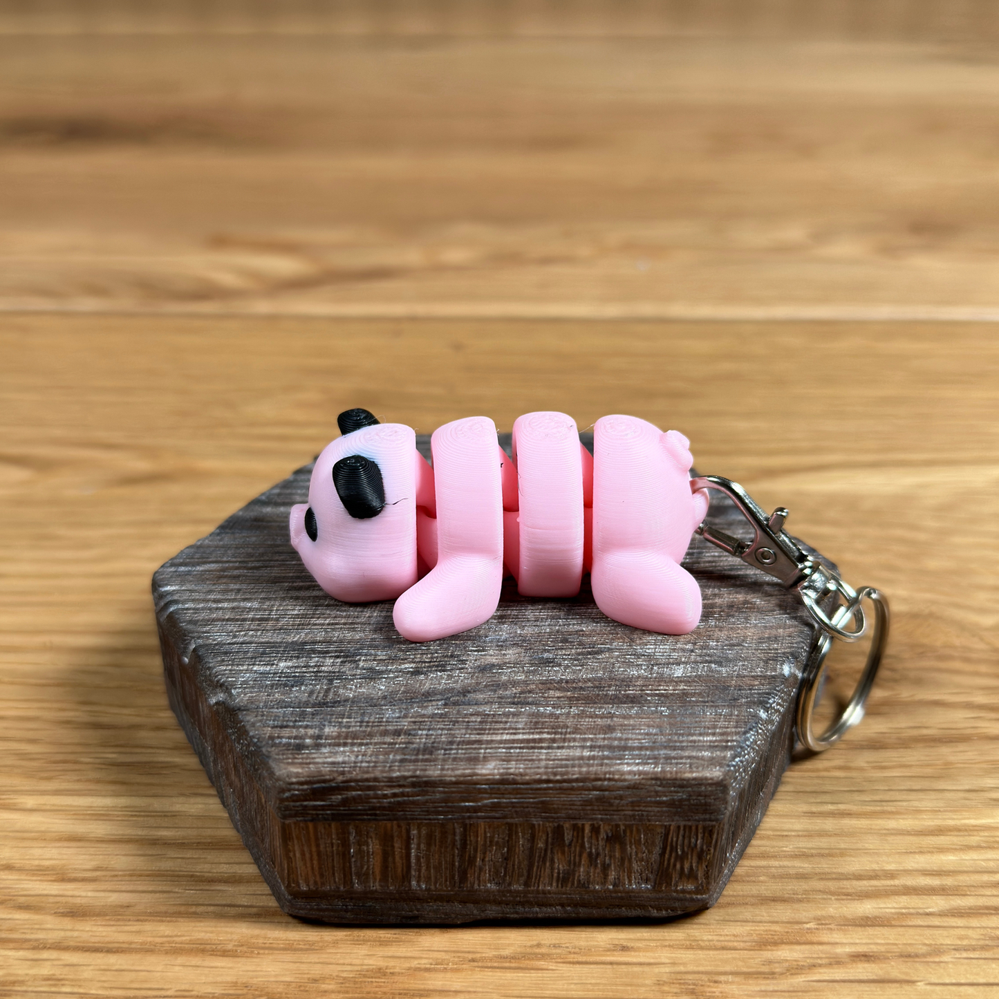 3D Schwein Schlüsselanhänger – Charmantes Design in Rosa und Schwarz - Alinova